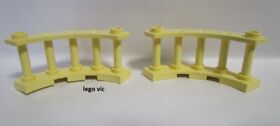 LEGO 30056x2 Fence Light Yellow 4x4x2 Quarter Round Yellow Barrier 5808 MOC A13