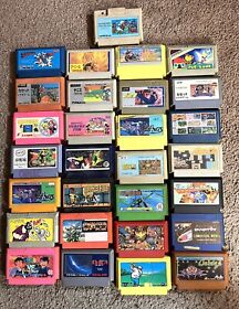 Lot Of 29 Famicom Game Cartridges Only Nintendo FC Japan JP Good Titles Untested