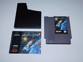 DESTINATION EARTHSTAR - Nintendo NES CARTRIDGE & MANUAL - AUTHENTIC TESTED CLEAN