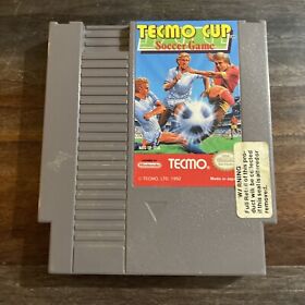 Tecmo Cup Soccer Game Nintendo Nes Cleaned & Tested Authentic
