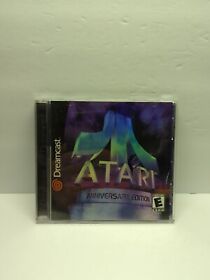 Atari Anniversary Edition Sega Dreamcast 2001 COMPLETE W/ ATARI STICKER NICE VGC