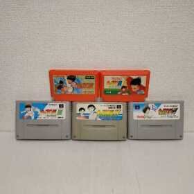 Lot 5 Captain Tsubasa 2 3 4 5  Famicom Cassette Only Junk Nintendo Game JAPAN JP