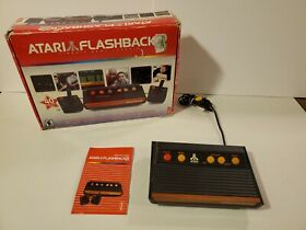 ATARI FLASHBACK 2 Game Console TV Plug w Box + Built In Games - No Controllers