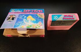 Epoch Super Cassette Vision "Milky Princess" RARE CIB Authentic - Tested Working