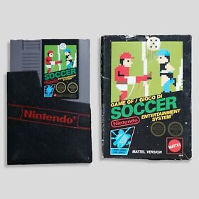 Soccer Nes PAL ITA box + game Nintendo Mattel 1987 sport retrogame retro calcio 