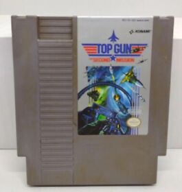 Top Gun: The Second Mission (Nintendo NES, 1990) Authentic Cart - FREE SHIPPING