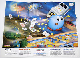 Poster inserto Adventures Of Lolo 1990 per Nintendo NES SOLO HAL-NES-US-3