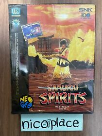 SAMURAI SHODOWN Samurai Spirits AES SNK Neogeo ROM with Box From JP