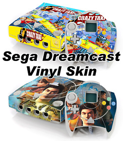 Choose 1 Vinyl Skin For the Sega Dreamcast Console + Controllers - Free Shipping