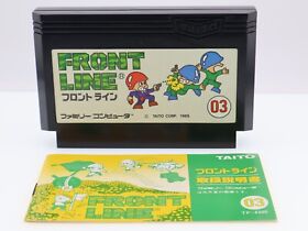 Used Front Line w/manual Nintendo Famicom Japan ver.