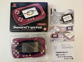 BANDAI Wonder Swan Crystal Wine Red Game Console system - VN