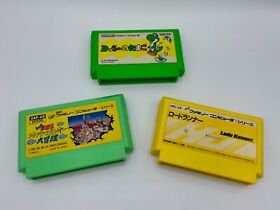 Nintendo Famicom Lot Lode Runner Yoshi Egg Super Monkey Daibouken US Seller