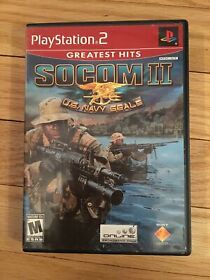 SOCOM II U.S. NAVY SEALS GH - PS2 - COMPLETE WITH MANUAL - FREE S/H - (SS) 