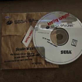 Bootleg Sampler (Sega Saturn) Not For Resale Game Disc And Paper Sleeve