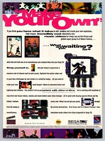 C+C Music Factory Kris Kross Sega CD Make Your Own 1993 Full Page Print Ad