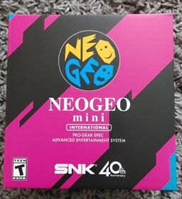 Brand New Neo Geo Mini International Console SNK 40th Anniversary