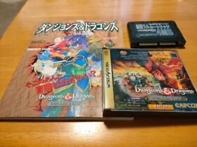 Sega Saturn CAPCOM Dungeon & Dragons Collection Strategy Book RAM cartridge Set