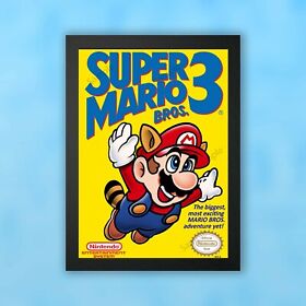 Super Mario Bros 3 - A4 Print - NES Nintendo Entertainment Cover 