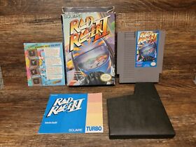 Rad Racer II 2 Nintendo NES CIB Complete Manual Box Cartridge SQUARE Authentic🎮