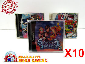 10x SEGA DREAMCAST CLEAR PROTECTIVE BOX PROTECTOR SLEEVE CASE - FREE SHIPPING!