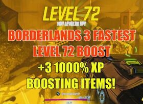 Borderlands 3 Fastest Max Level 72 Boost + XP Item Drop! XBOX ONE X/S PS4 PS5 PC