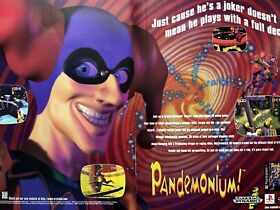 1996 PANDEMONIUM! PS1 SEGA Saturn 2-Pg Poster Classic Art Print 40x27cm NEX12