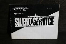 Nintendo NES Silent Service Instruction Manual Only NES-IV-USA