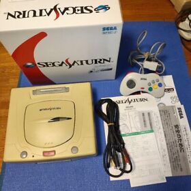 SEGA Saturn Console System Controller Game With box and power memory HST-0019