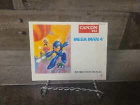Mega Man 4 NES Nintendo Instruction Manual Booklet Authentic