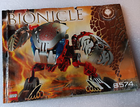 Lego Bionicle Tahnok-Kal Instruction Manual 8574 Used Some Wear Bohrok