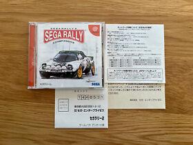 Sega Rally 2 Championship Japan JPN Sega Dreamcast DC Arcade Racer! w/Leaflets!