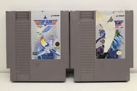 NES TOP GUN AND TOP GUN SECOND MISSION CARTS ONLY