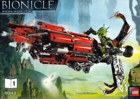  Instructions Book One Only LEGO BIONICLE AXALARA T9 8943