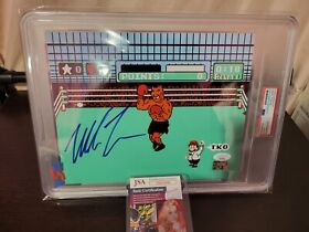 MIKE TYSON NES NINTENDO PUNCH OUT SIGNED AUTOGRAPHED PHOTO PSA/DNA ENCAPSULATED 