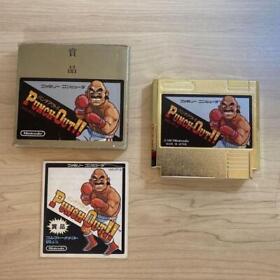 Nintendo Famicom PUNCH OUT Gold Model Super Rare free fast shipping from JAPAN