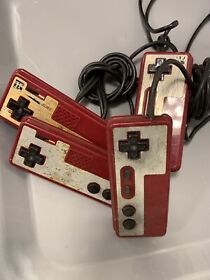 Nintendo Famicom controller Worn lot Of 4 untested controllers NES ect