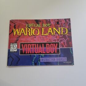 Wario Land (Nintendo Virtual Boy) Manual Only