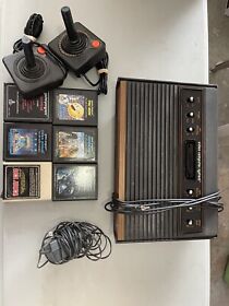 Atari 2600 Woody System Bundle with Console, 6 Games, 2 Joysticks, Cords