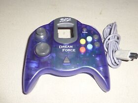 SEGA DREAMCAST 3D2 DREAM FORCE GAME CLEAR PURPLE CONTROLLER WIRED CONTROL