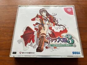 Sakura Wars 3 Taisen (Dreamcast, 2001) Authentic, CIB, Great Cond, Fast Ship USA
