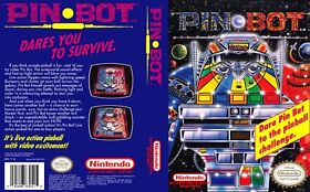 Pin Bot NTSC NES Replacement Game Case Box + Cover Art Work Only