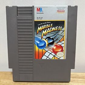 Marble Madness - Clásico Diversión NES Nintendo Juego Auténtico PROBADO FUNCIONA