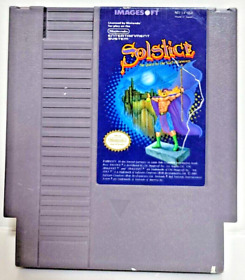 Solstice The Quest for the Staff of Demnos Nintendo NES cart only tested