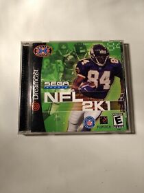 NFL 2K1 Sega Dreamcast COMPLETE Game 2001