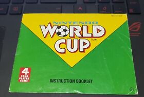 Manual de instrucciones de la Copa Mundial de Nintendo solo para Nintendo NES fútbol