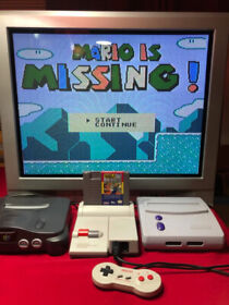mario is missing nes nintendo authentic working w test pic MINTY L@@K!!