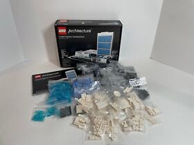 LEGO Architecture 21018 United Nations Headquarters 100% Complete w/Box & Manual