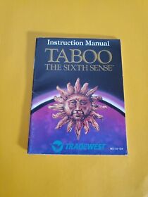 Taboo The Sixth Sense NES MANUAL ONLY Nintendo
