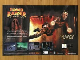 Tomb Raider Chronicles 2000 PS1 Dreamcast PC anuncio impreso/póster arte promocional oficial