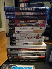 HUGE Lot Of 60 Video Games PS2,PS3,Wii, 360,Dreamcast Plus More. *Read Desc*